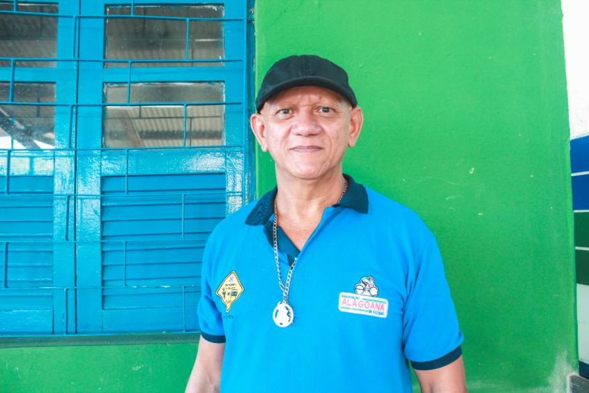 Coordenador do Pedala Alagoas Higino Vieira. Foto: Clara Canuto (estagiária)/Ascom Semed
