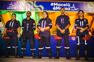 Além da GMM, o evento também conta com bombeiros civis e segurança privada. Foto: Jonathan Lins/Secom Maceió