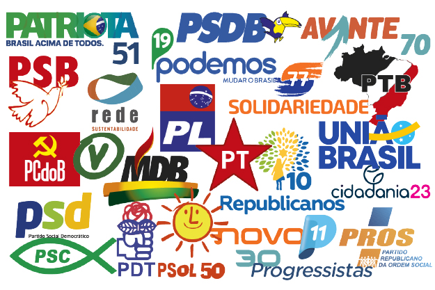 logomarcas dos partidos políticos 