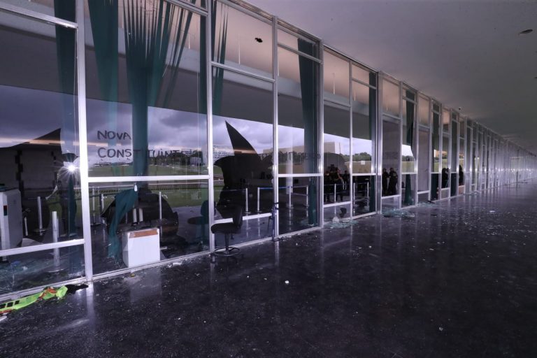 Brasília - Congresso - Prédio da Câmara dos Deputados após invasão de manifestantes em 8 de janeiro de 2023