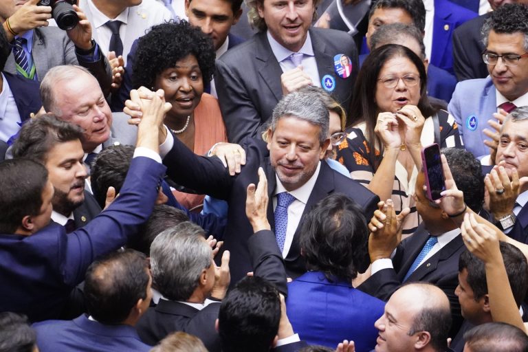 Sessão para eleição da Mesa Diretora da Câmara. Presidente reeleito, Dep. Arthur Lira (PP - AL)