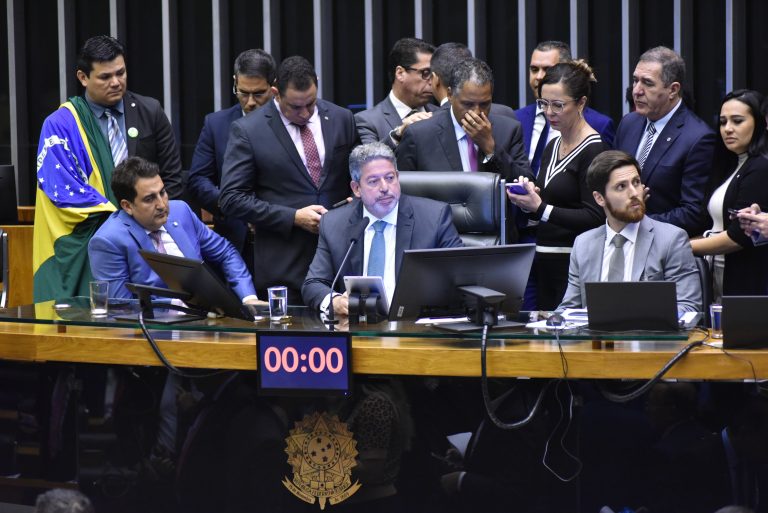 Sessão para a votação de propostas legislativas. Presidente da Câmara dos Deputados, Arthur Lira