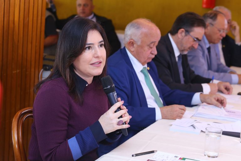 Café da Manhã com a Ministra do Planejamento e Orçamento, Simone Tebet. Ministra do Planejamento e Orçamento, Simone Tebet