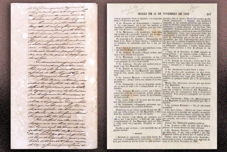 Atas de instalação e da última sessão da Assembleia